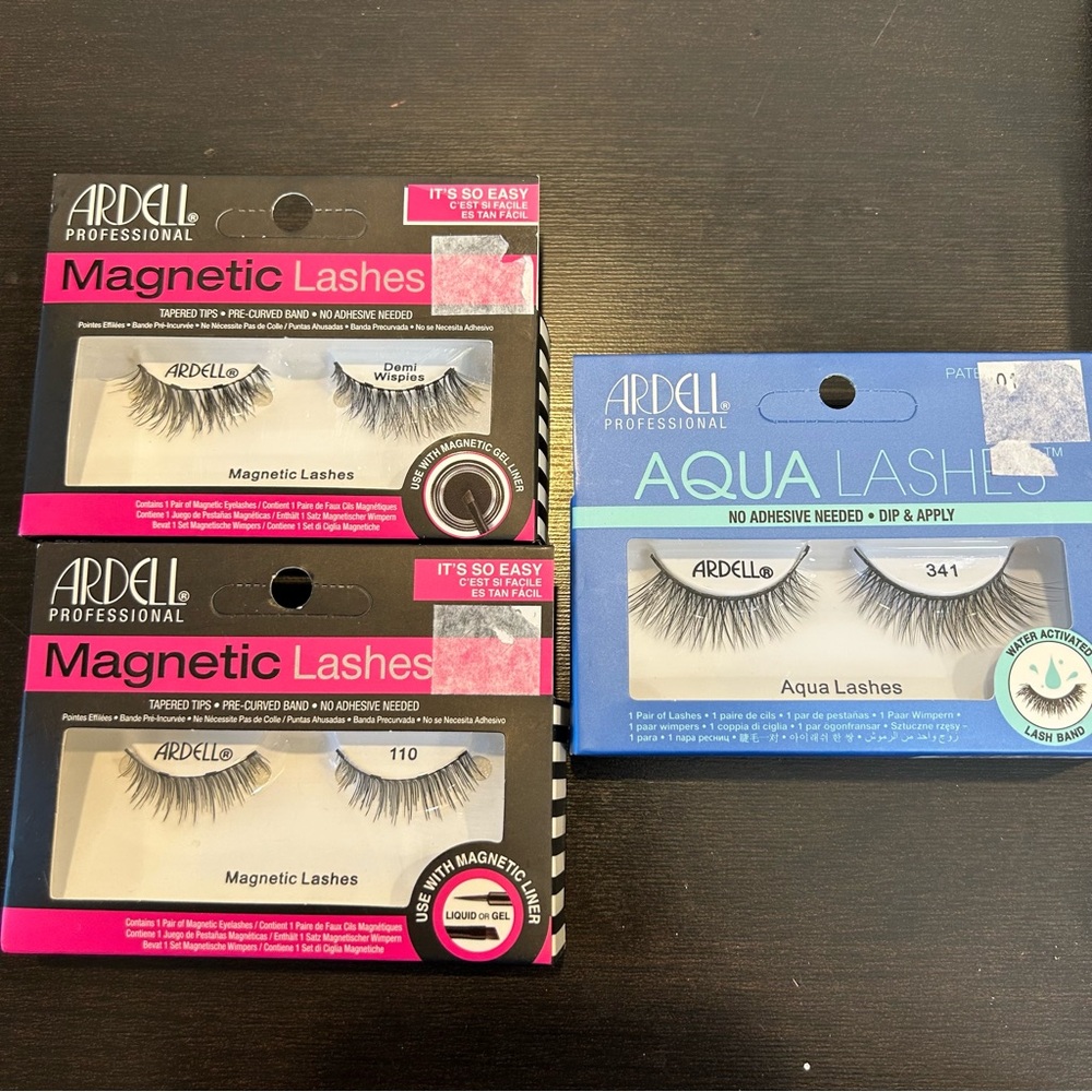 Bundle of 3 Ardell Faux Lashes Black